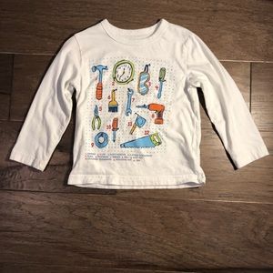 Gap Kids Long sleeve 3T White/ Tools